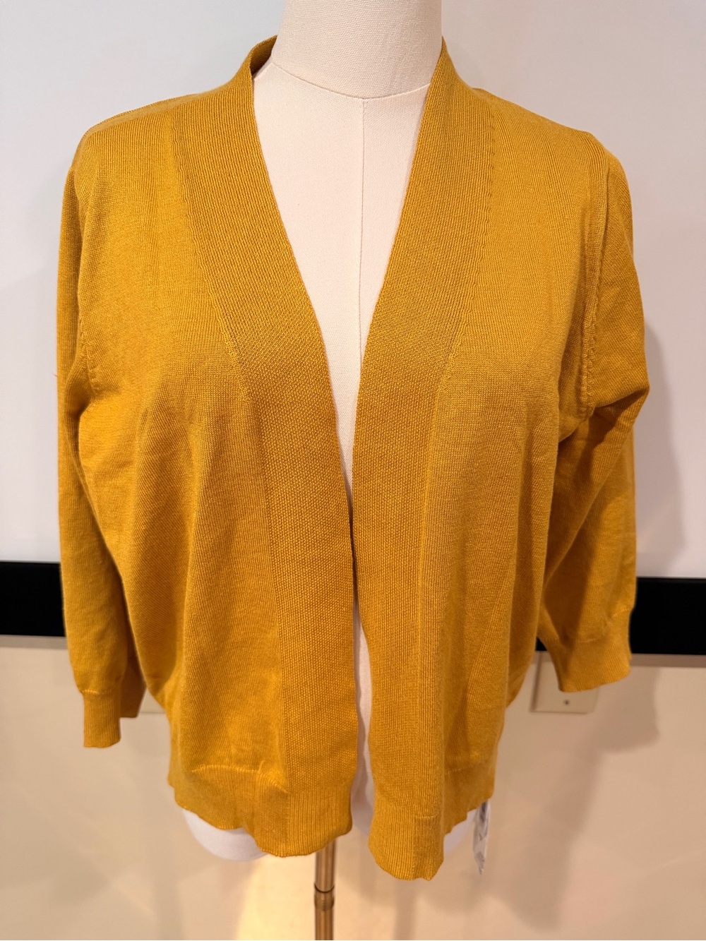 Kohl's Mustard Open-Front Women's Cardigan